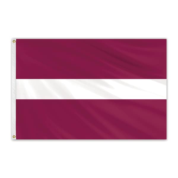 Global Flags Unlimited Latvia Outdoor Nylon Flag 12"x18" 202228